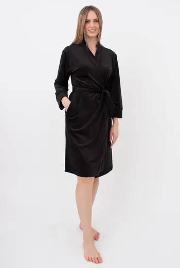 Халат теплый женский Soft winter 7331/080 Giulia (black) Халат теплый женский Soft winter 7331/080 Giulia (black)