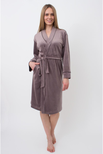 Халат теплий жіночий Soft winter 7331/080 Giulia (taupe)
