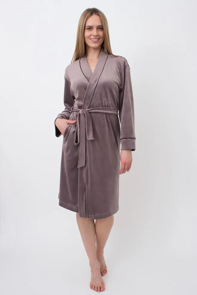 Халат теплый женский Soft winter 7331/080 Giulia (taupe)