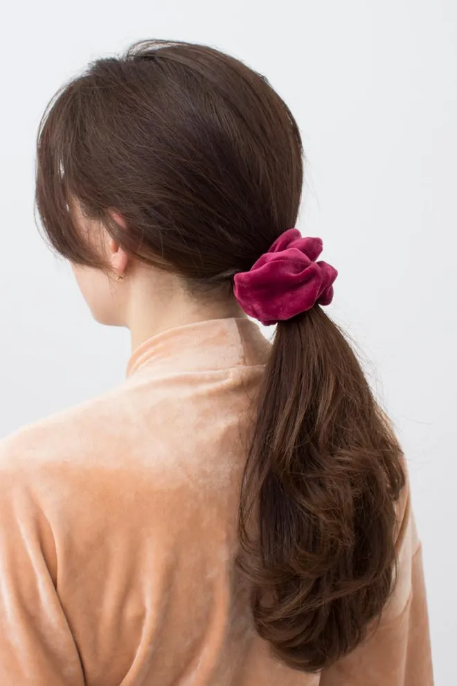 Резинка для волос Soft winter elastik Giulia (burgundi)