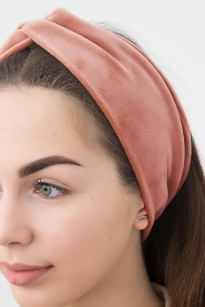 Пов'язка на голову Soft winter Giulia (coral)