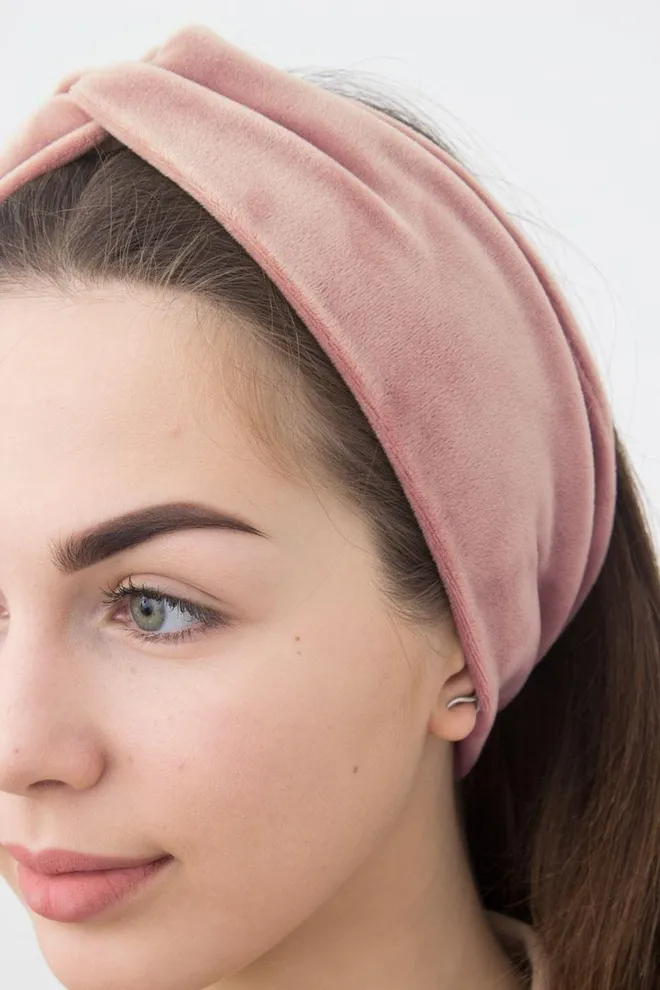 Повязка на голову Soft winter Giulia (powder)