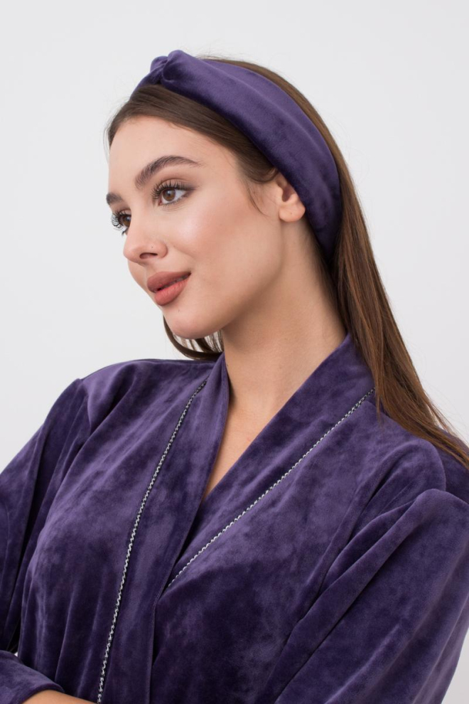 Повязка на голову Soft winter Giulia (eggplant) Повязка на голову Soft winter Giulia (eggplant)