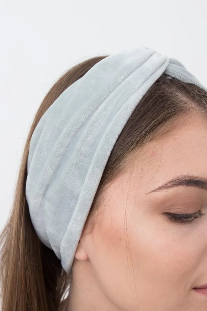 Пов'язка на голову Soft winter Giulia (grey)