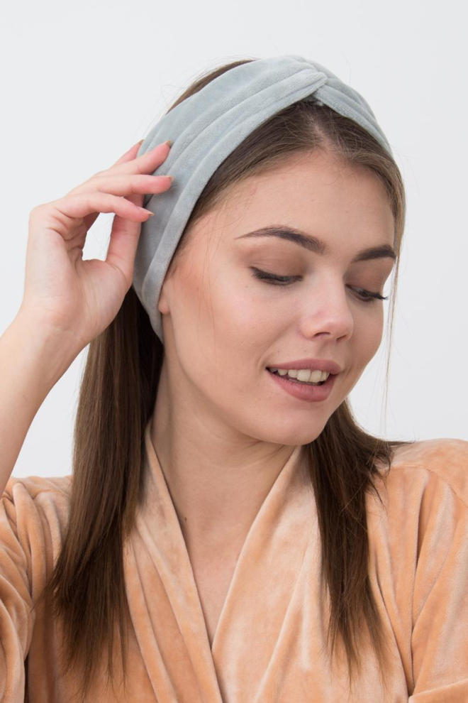 Повязка на голову Soft winter Giulia (grey)