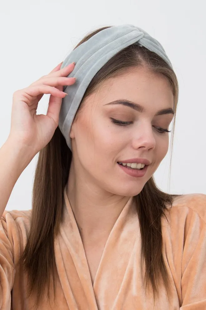 Пов'язка на голову Soft winter Giulia (grey)