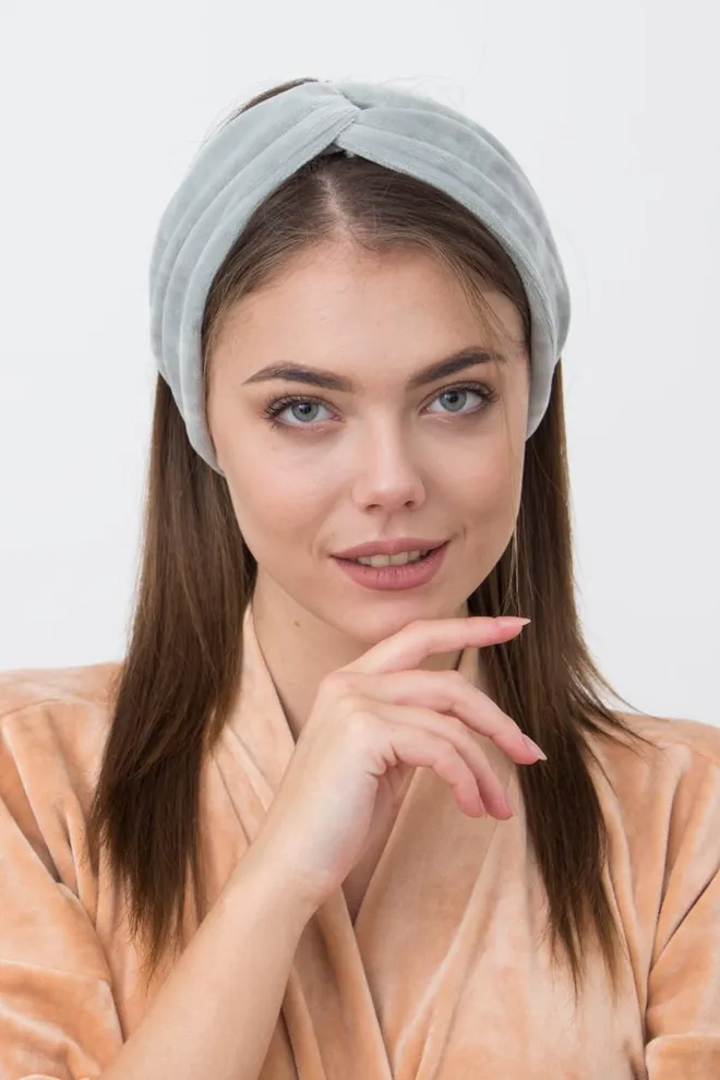 Пов'язка на голову Soft winter Giulia (grey)