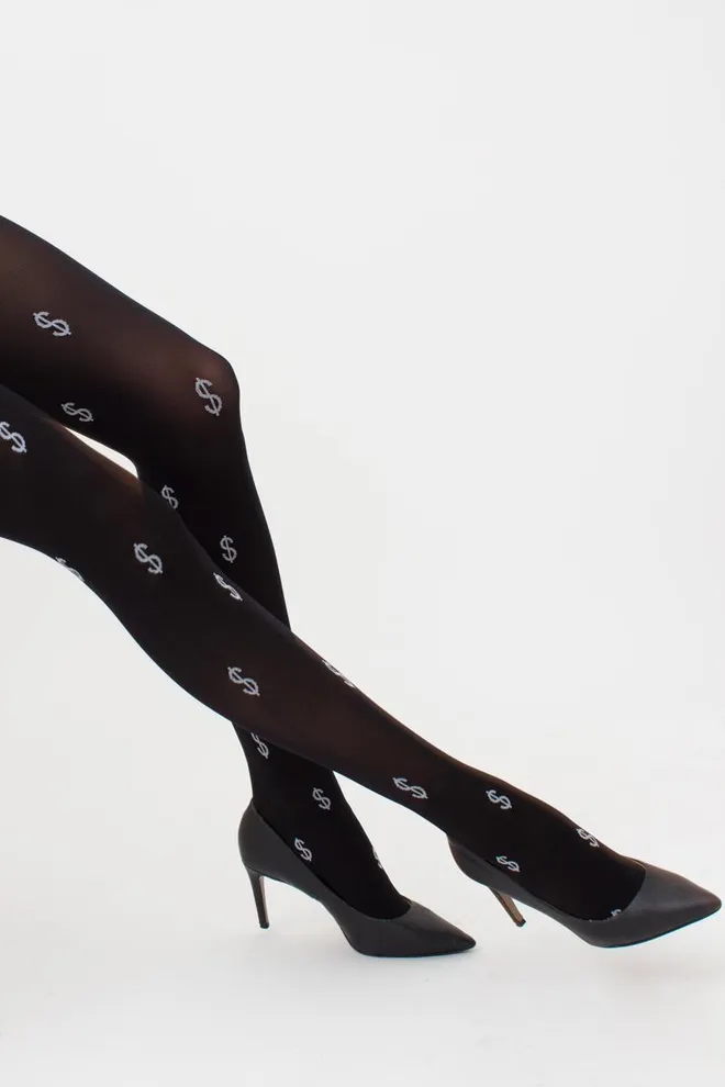 Колготки з малюнком Splash 70 den model 1 Giulia (nero/bianco)