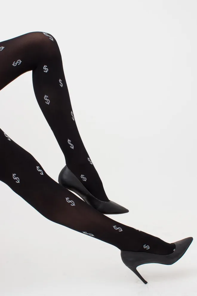 Колготки з малюнком Splash 70 den model 1 Giulia (nero/bianco)