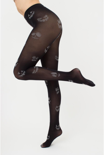 Фантазийные колготки с рисунком Splash 70 den model 10 Giulia (nero/steel), черный/серый Фантазийные колготки с рисунком Splash 70 den model 10 Giulia (nero/steel), черный/серый
