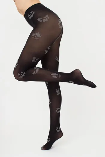 Фантазійні колготки з малюнком Splash 70 den model 10 Giulia (nero/steel), чорний/сірий Фантазійні колготки з малюнком Splash 70 den model 10 Giulia (nero/steel), чорний/сірий