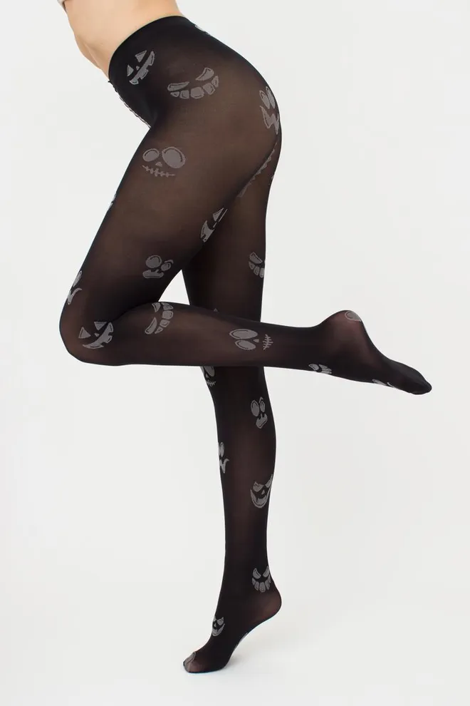 Фантазійні колготки з малюнком Splash 70 den model 10 Giulia (nero/steel), чорний/сірий