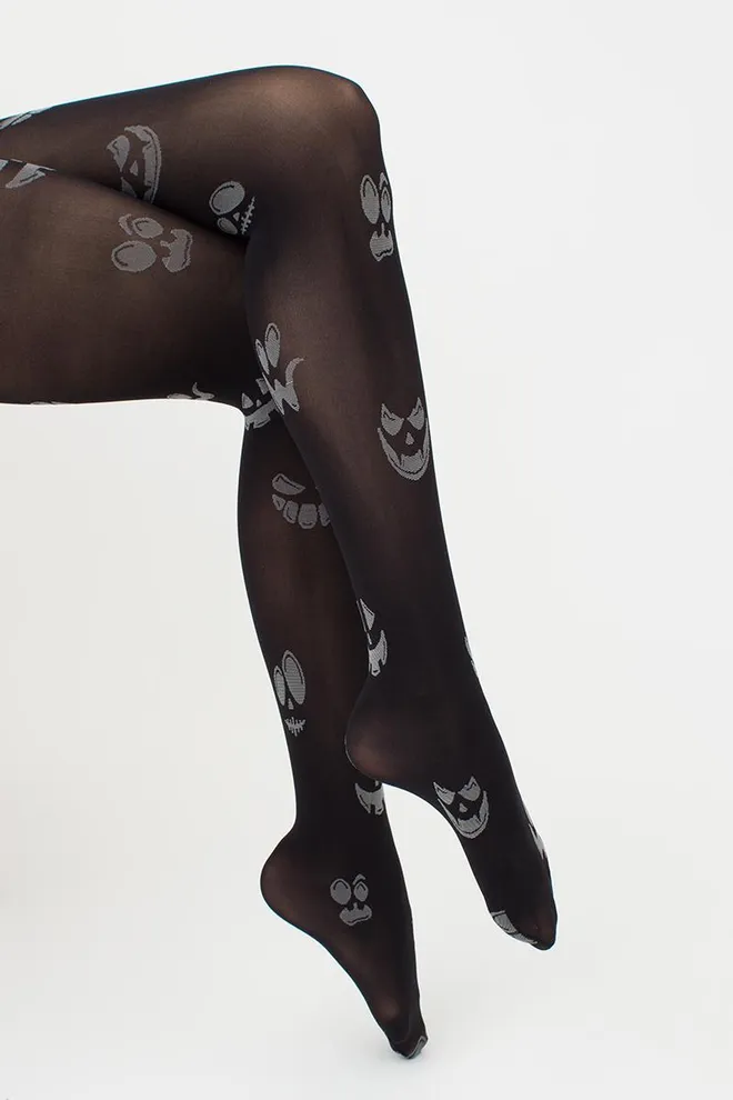Фантазійні колготки з малюнком Splash 70 den model 10 Giulia (nero/steel), чорний/сірий