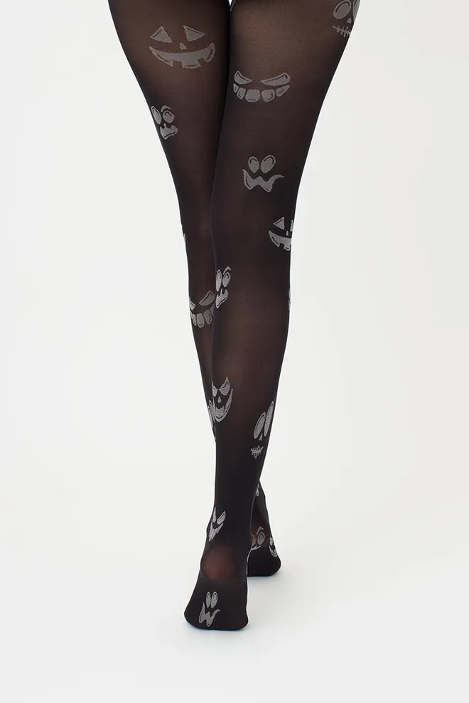 Фантазійні колготки з малюнком Splash 70 den model 10 Giulia (nero/steel), чорний/сірий