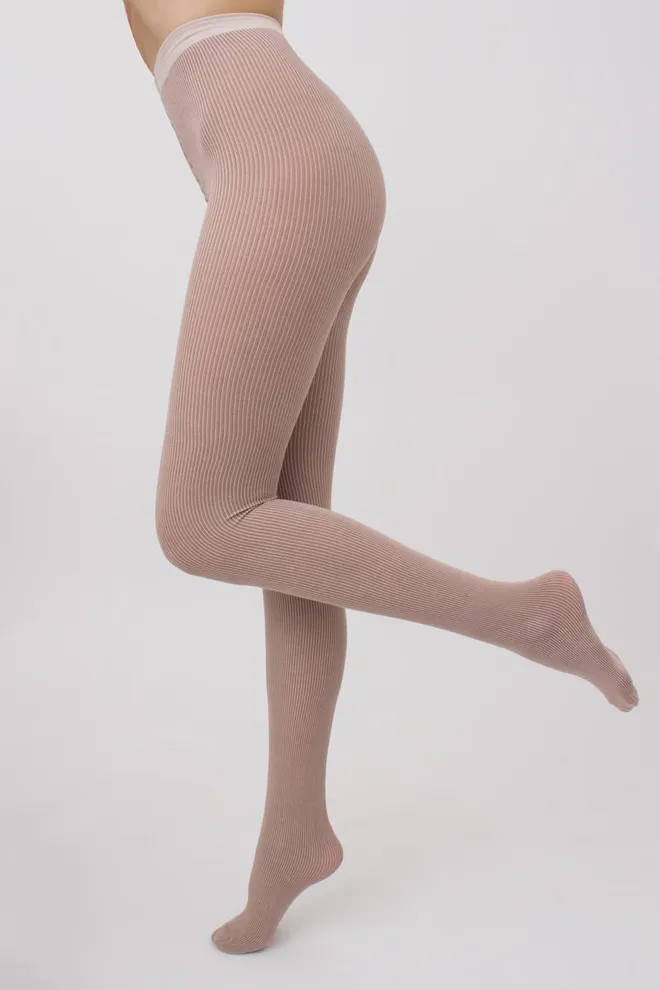 Колготки теплі з візерунком Split 180 den model 1 Giulia (moonlight)