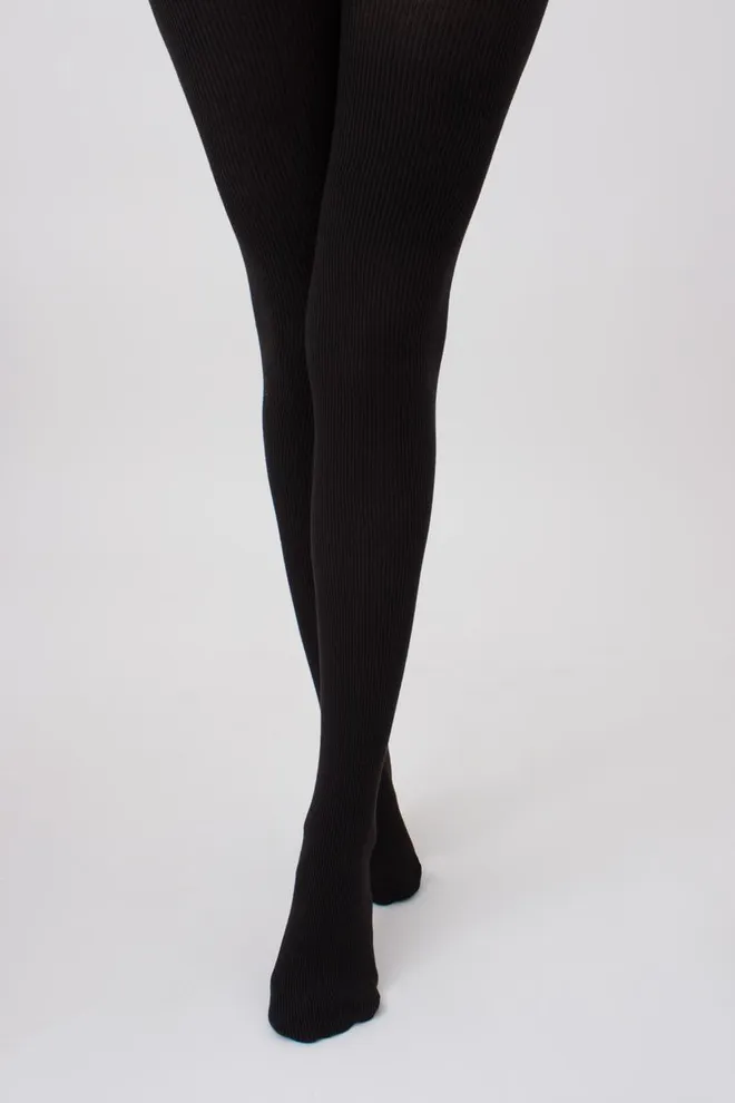 Колготки теплі з візерунком Split 180 den model 1 Giulia (pirate black)