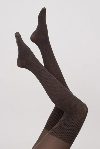 Колготки теплі з візерунком Split 180 den model 5 Giuli (haze)