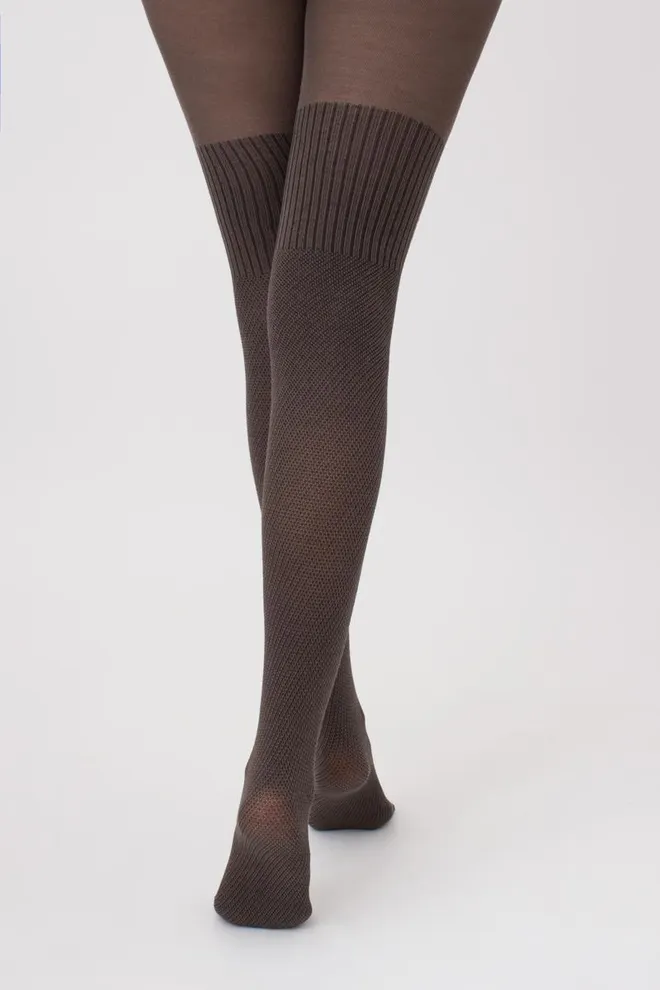 Колготки теплые с узором Split 180 den model 5 Giulia (haze)