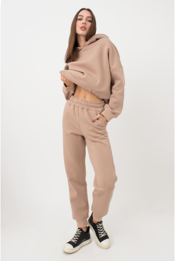 Женские спортивные штаны хлопковые на флисе Sport Style 4305/170 (beige) Женские спортивные штаны хлопковые на флисе Sport Style 4305/170 (beige)