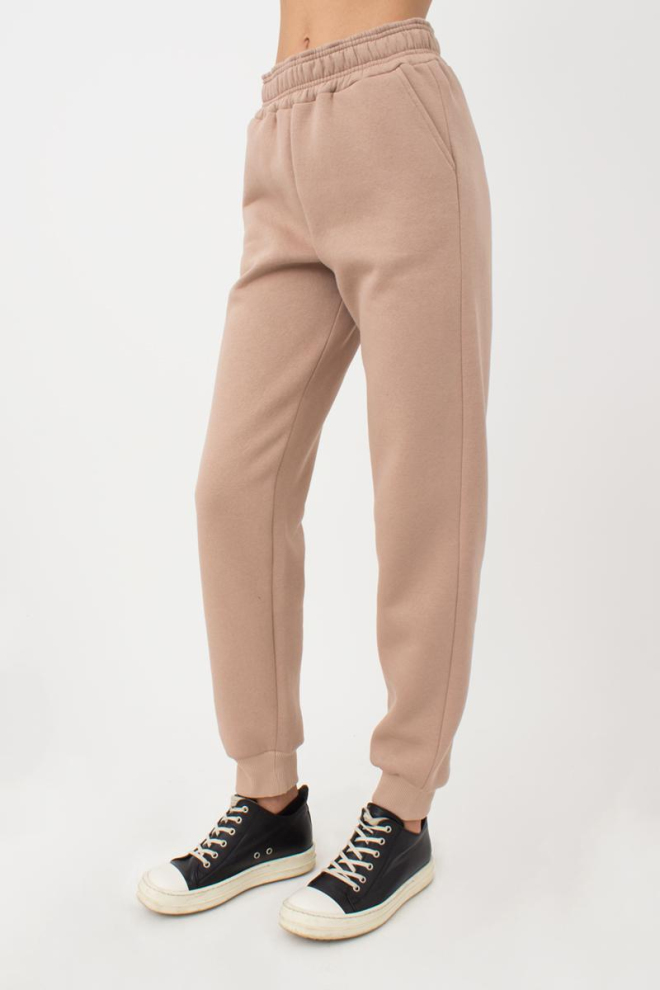 Женские спортивные штаны хлопковые на флисе Sport Style 4305/170 (beige) Женские спортивные штаны хлопковые на флисе Sport Style 4305/170 (beige)