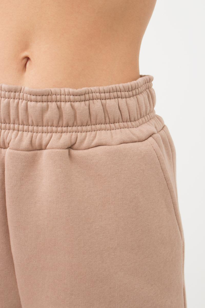 Женские спортивные штаны хлопковые на флисе Sport Style 4305/170 (beige) Женские спортивные штаны хлопковые на флисе Sport Style 4305/170 (beige)