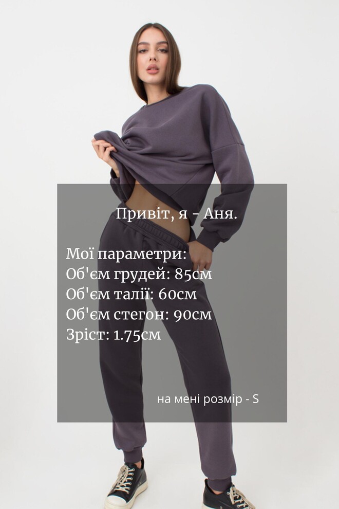 Жіночі спортивні штани бавовняні на флісі Sport Style 4305/170 (grey)