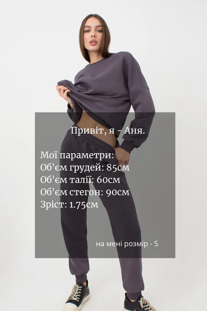 Женские спортивные штаны хлопковые на флисе Sport Style 4305/170 (grey)