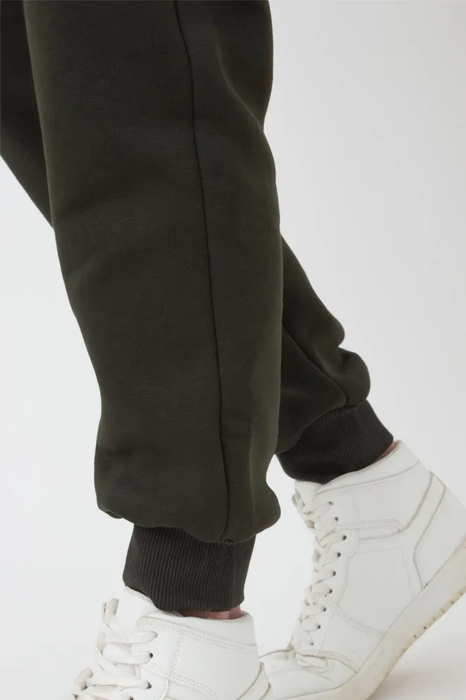 Женские спортивные штаны хлопковые на флисе Sport Style 4305/170 (khaki)