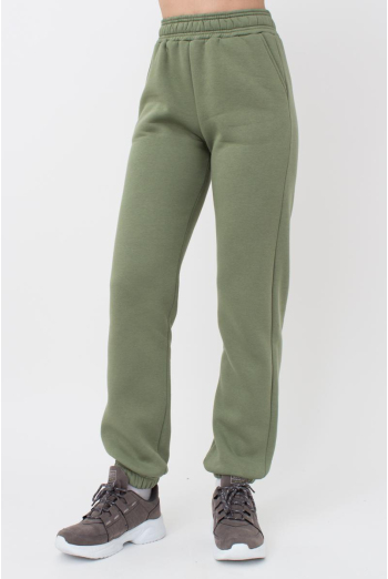 Штани теплі на флісі з манжетами SPORT STYLE 4312/170 Giulia (olive), зелений Штани теплі на флісі з манжетами SPORT STYLE 4312/170 Giulia (olive), зелений