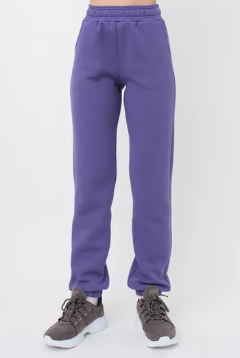 Штаны теплые на флисе с манжетами SPORT STYLE 4312/170 Giulia (plum), фиолетовый