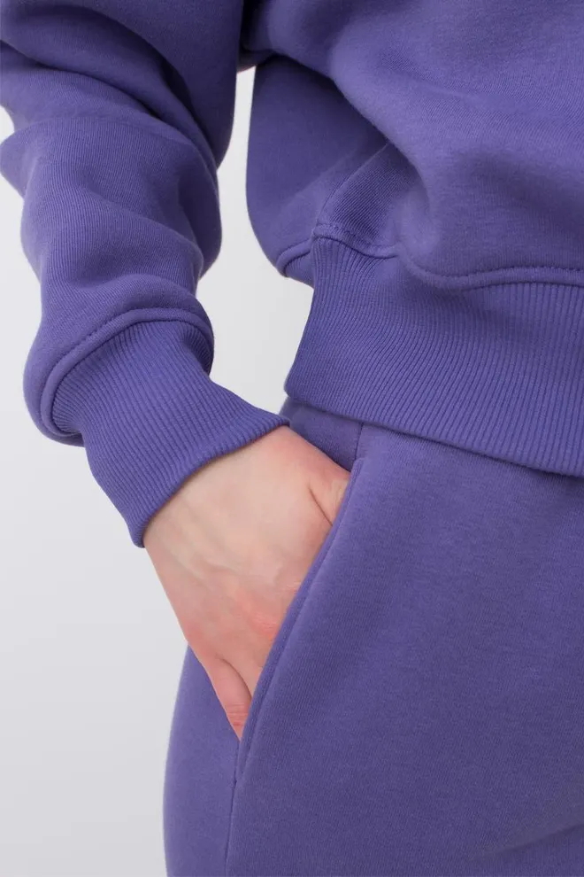 Широкие штаны на флисе SPORT STYLE 4323/170 Giulia (plum), фиолетовый