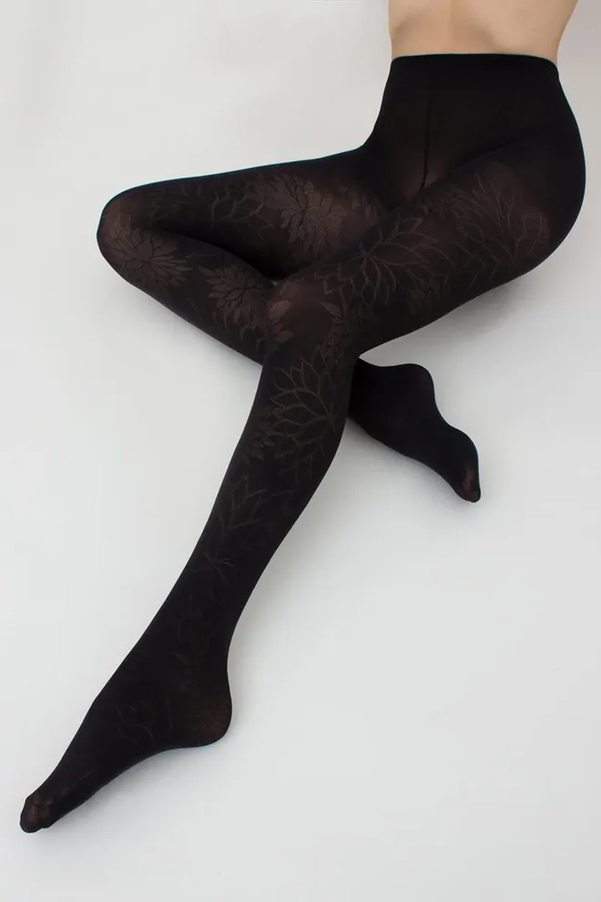 Колготки з малюнком Stem 60 den model 1 Giulia (nero), чорний