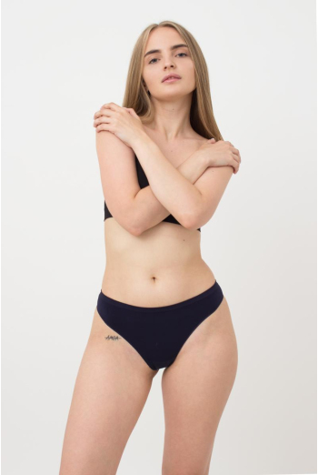 Жіночі безшовні труси стринги String briefs color Giulia (deep navy)