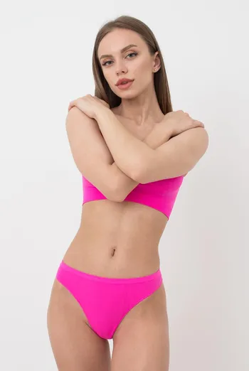 Жіночі безшовні труси стринги String briefs color Giulia (pink neon) Жіночі безшовні труси стринги String briefs color Giulia (pink neon)