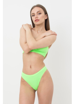 Жіночі безшовні труси стринги String briefs color Giulia (green neon), зелений