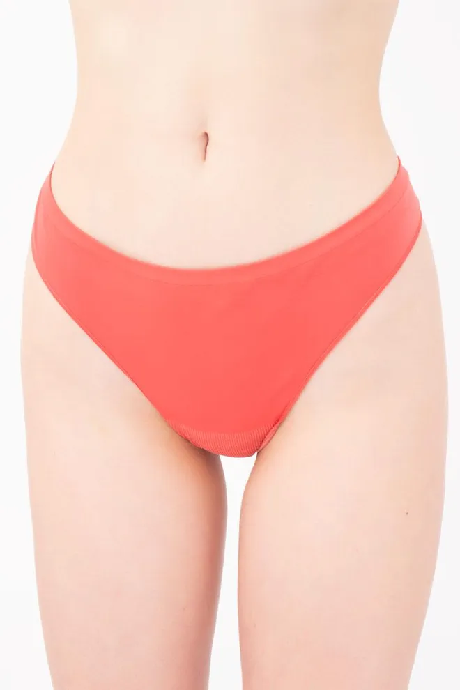 Жіночі безшовні труси стринги String briefs color Giulia (burnt coral)