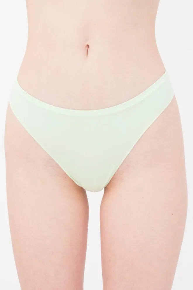 Жіночі безшовні труси стринги String briefs color Giulia (green ash)