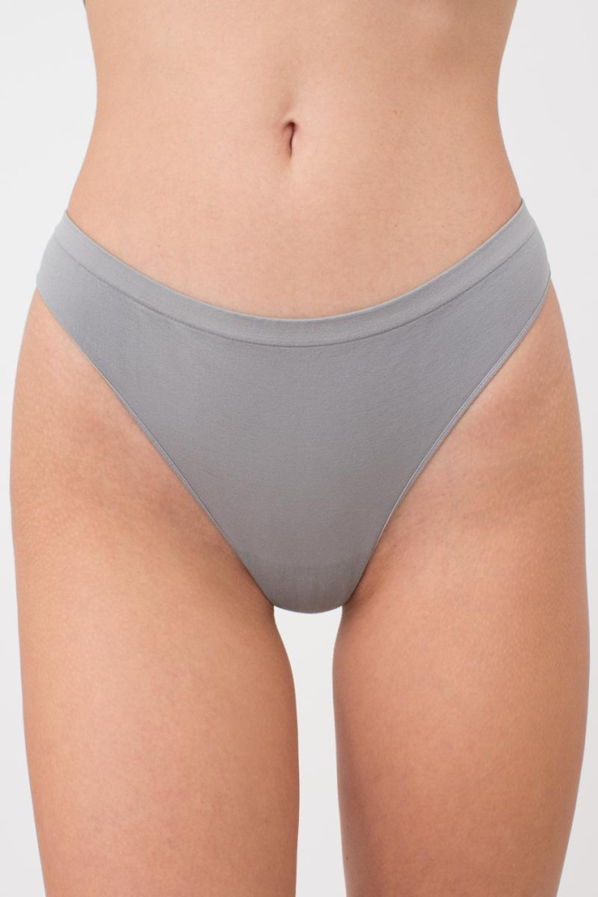 Женские бесшовные трусы стринги String briefs color Giulia (ultimate grey)