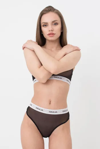 Женские трусы стринги в сетку на резинке String Briefs Net 2101/40 Giulia (black) Женские трусы стринги в сетку на резинке String Briefs Net 2101/40 Giulia (black)