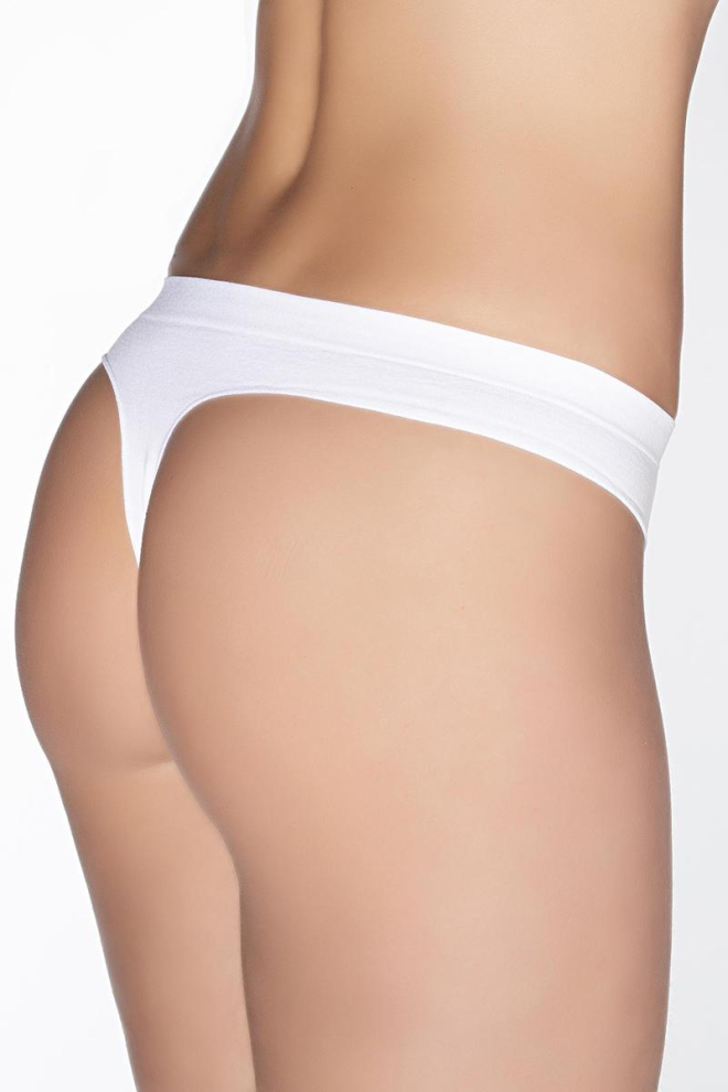 Жіночі безшовні труси стрінги String invisible Giulia (bianco)