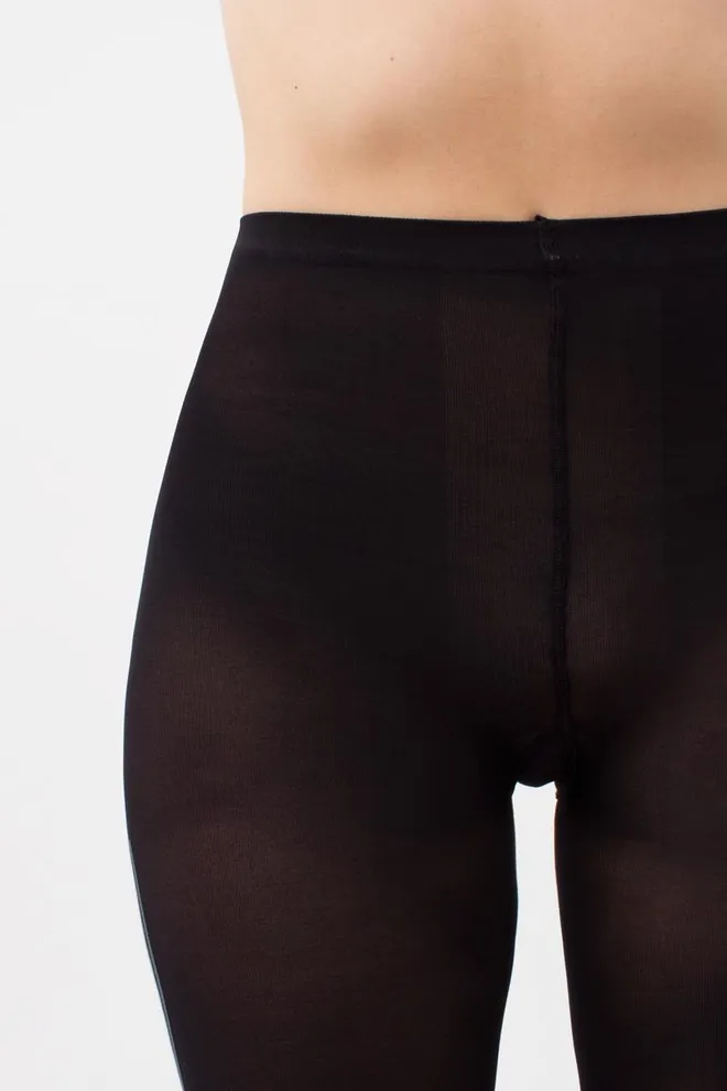 Колготки з вертикальними смугами Stripe 70 den model 2 Giulia (nero/grey)