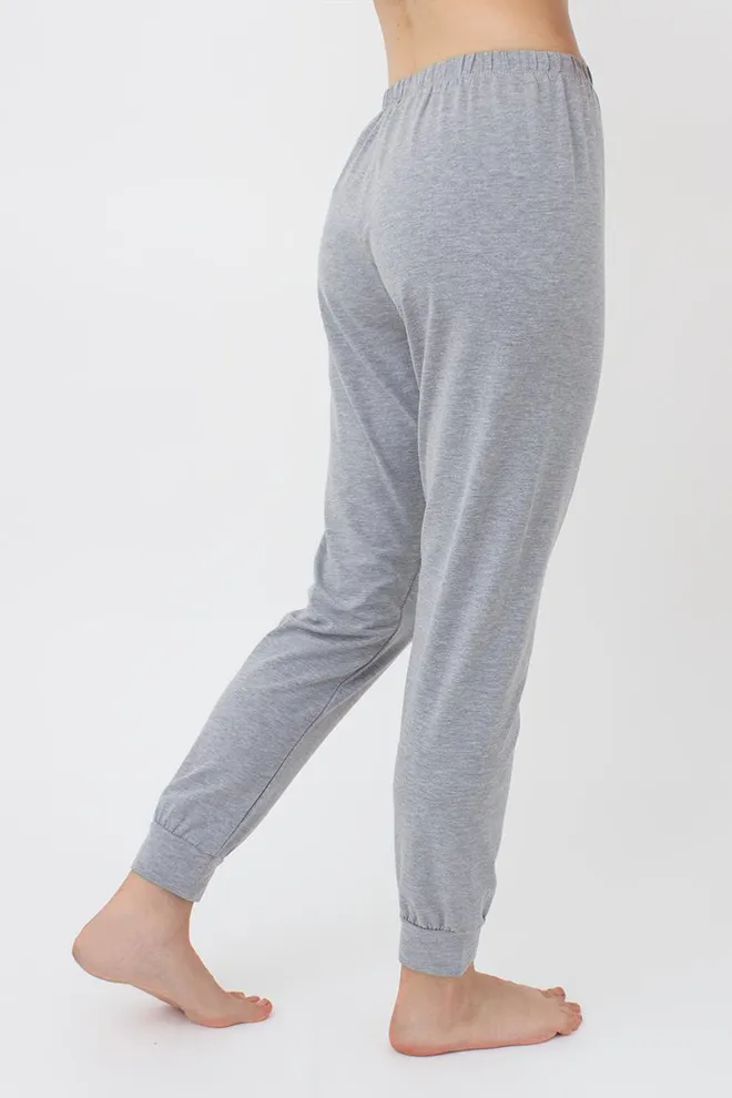 Бавовняні штани на манжетах Strong 4316/010 Giulia (grey melange)