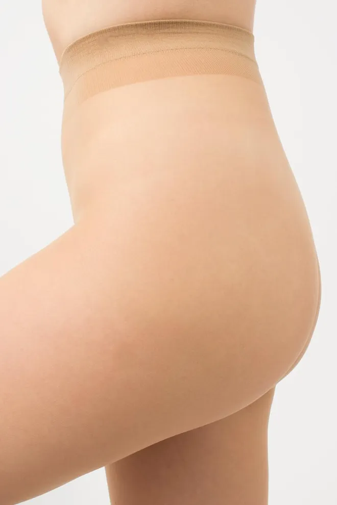 Класичні колготки з УФ захистом SUNLIGHT 12 Giulia (daino), бежевий