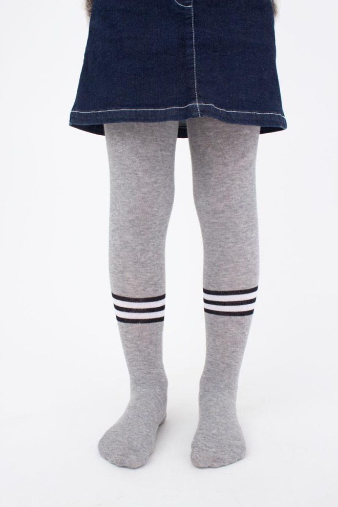 Дитячі колготки з малюнком Super girl D091 Giulia (light grey melange)