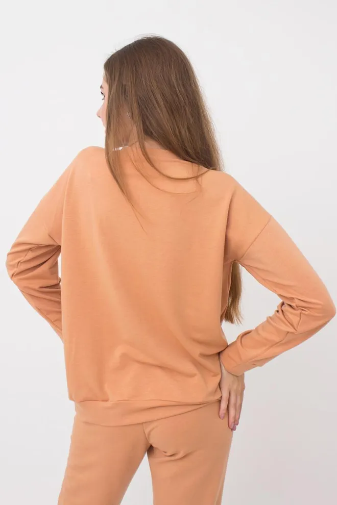 Женский свитшот с принтом Sweatshirt sport 4408/010 Giulia (camel)
