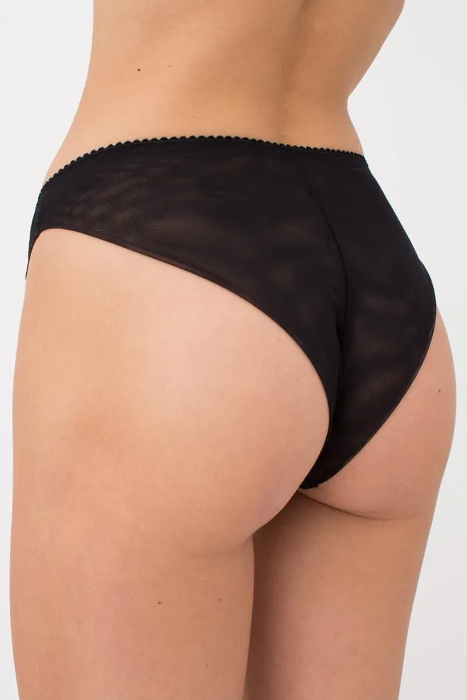 Кружевные трусики бразилиана Sara 2206/32 Giulia (black)