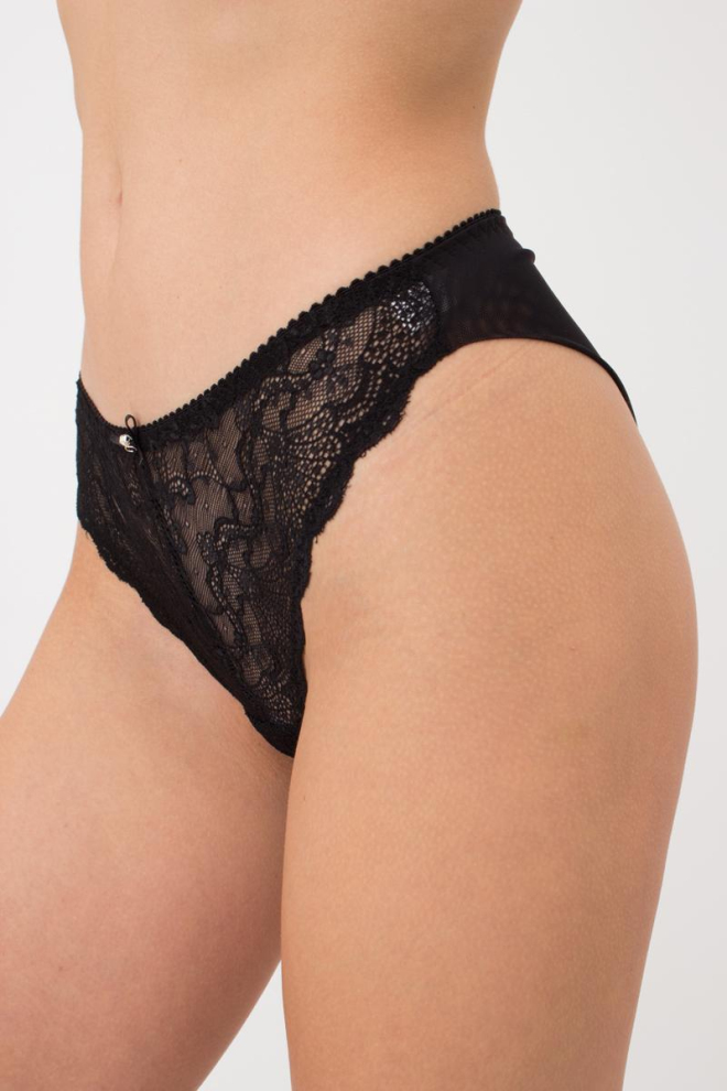 Мереживні трусики бразиліана Sara 2206/32 Giulia (black)