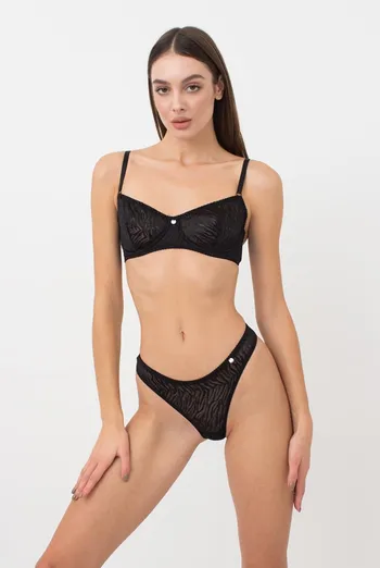 Мережевний бюстгальтер на кісточках Sherry 1610/04 Giulia (black)