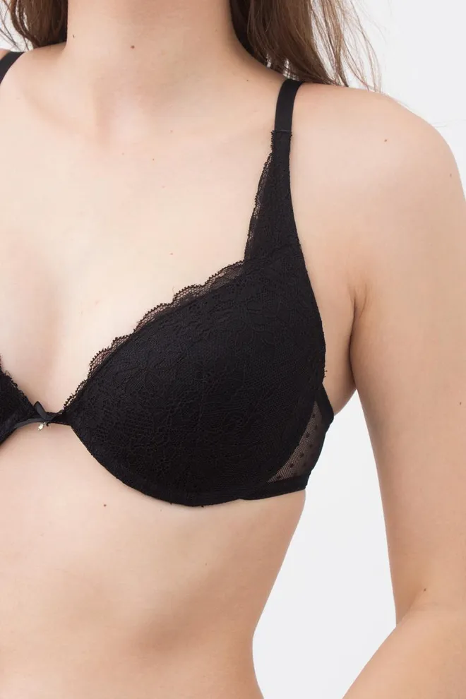 Бюстгальтер з тонкою перемичкою Silvia 1172/21 Giulia (black), чорний