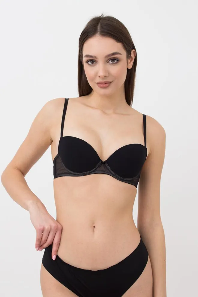 Бюстгальтер с формованной чашкой Soft micro 1105/22 Giulia (black), черный